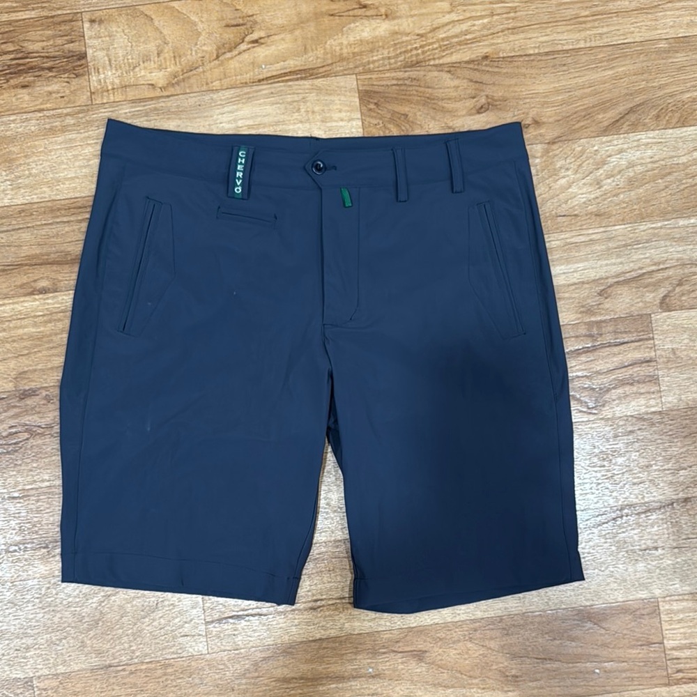 Men's Dark Gray Flat Front Shorts